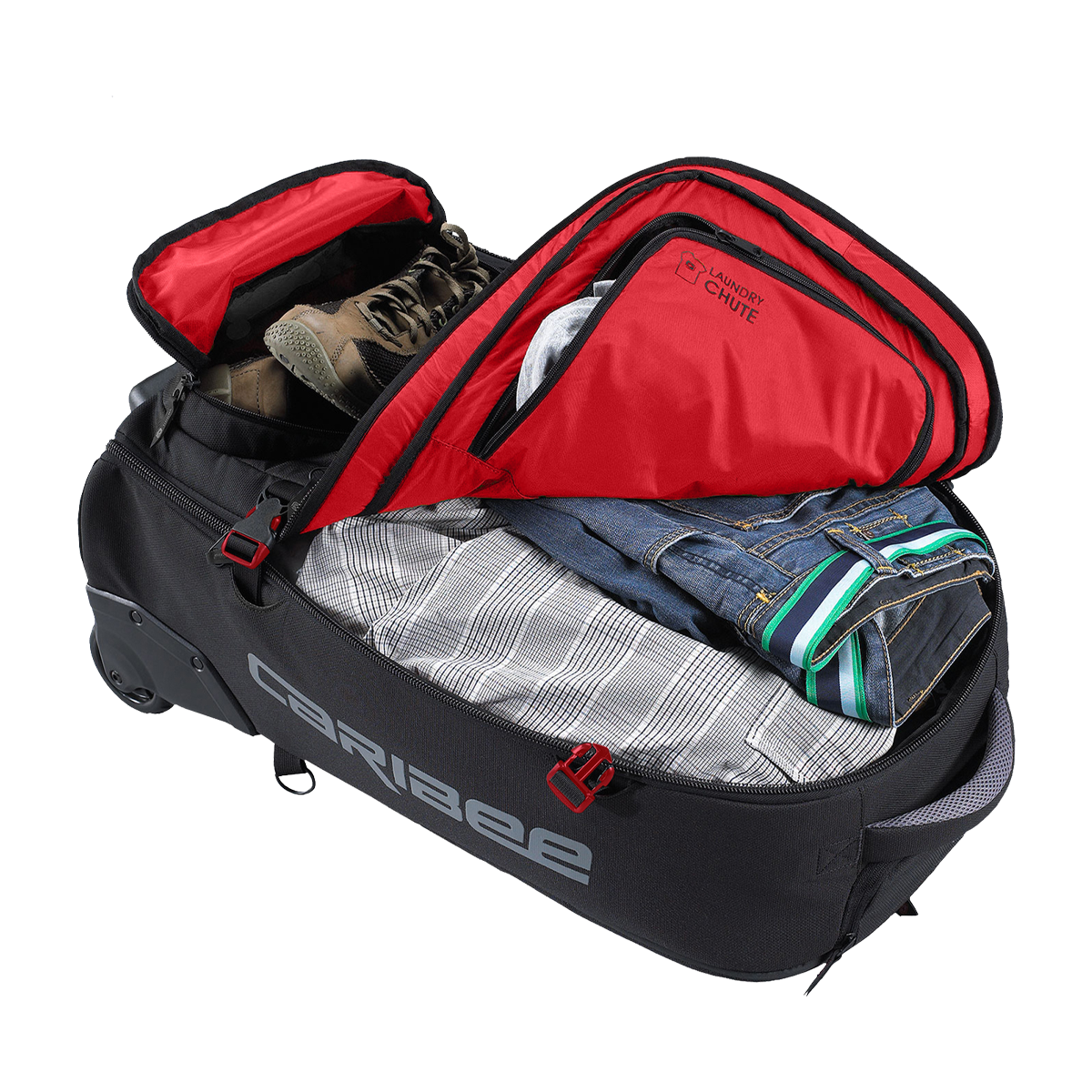 CARIBEE Sky Master 80 III Wheeled Travel Pack with Detachable Backpack Caribee